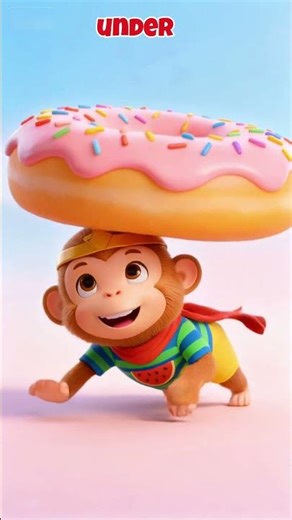 Learn Prepositions with Monkey King & Donuts! 🍩 | Kids Learning Video