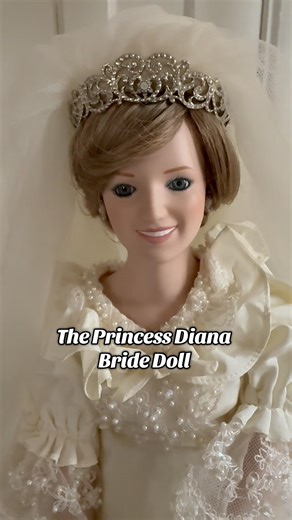 The Princess Diana Bride Porcelain Doll From Danbury Mint