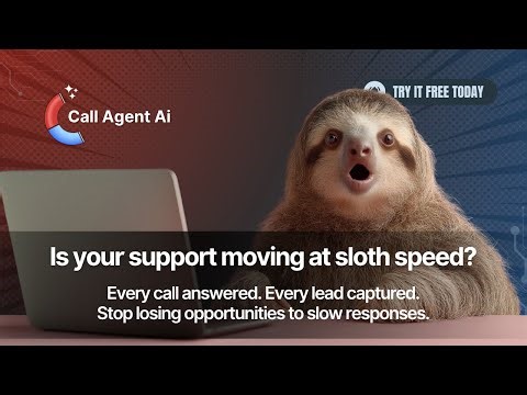 Is Your Support Moving at Sloth Speed? Let AI Handle Your Calls | AI Receptionist