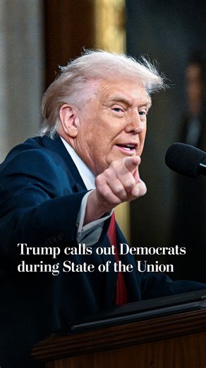 Trump calls out Democrats during his State of the Union address