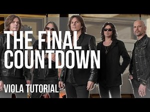 How to play The Final Countdown by Europe on Viola (Tutorial)
