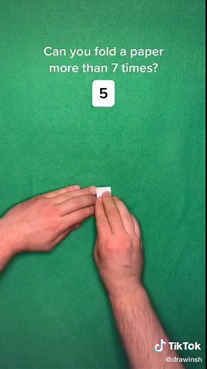 Paper Folding Challenge: Can You Fold it 8 Times?