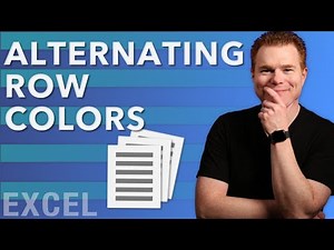 Set Alternating Row Colors in Excel