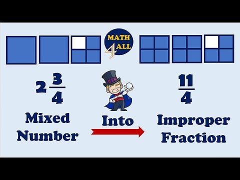 How to Convert Mixed Number into Improper Fraction? | Math For All