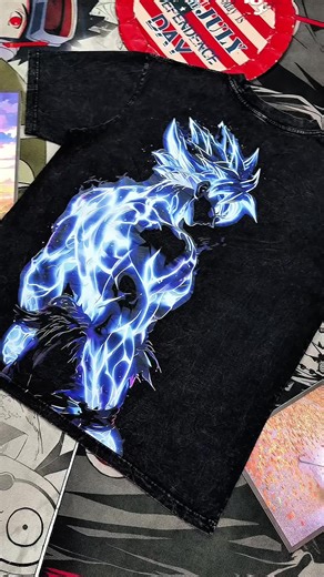 Ultra Instinct Goku tee is different ⚡️🔥 If you watched DBZ… you already know this form is elite. Clean vintage anime streetwear oversized tee. Link in the cart 🇺🇸 #anime #dbz #streetwear #graphictee #tiktokshop