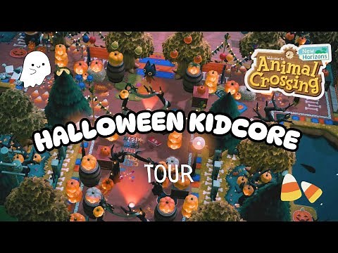 This HALLOWEEN KIDCORE Island is EVERYTHING | (Animal Crossing Island Tour)