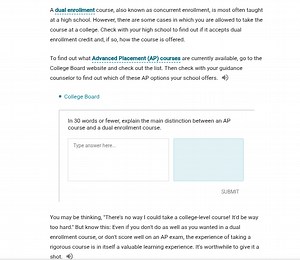 A dual enrollment course, also known as concurrent enrollment, ... | Filo