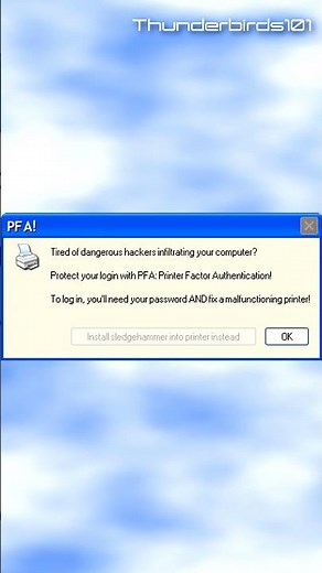 Printer Factor Authentication
