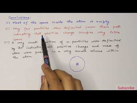 Rutherford's Atomic Model | Observations , Conclusion , Features and Drawbacks | Atomic Structure