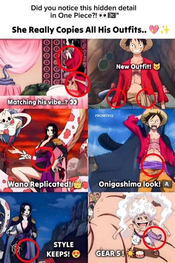 Hancock is obsessed with Luffy's style! 😂🤦‍♂️ #luffy #boahancock #onepiecememes