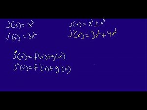 Sum & Difference Rules of Derivatives