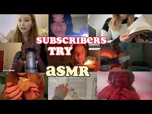 SUBSCRIBERS TRY ASMR!! 🫶🏻💘 (2k special)