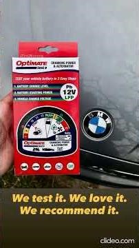 OPTIMATE TS-120 by Tecmate 🏆 battery cranking power and alternator voltage tester 🚘 TESTED