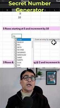 Secret Number Generator in Excel | Custom series fill #shorts