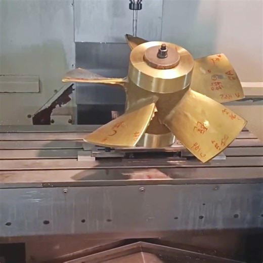 LS Official on Instagram: "CNC Machining | CNC Milling: Marine-Grade Bronze Propeller for Ship Propulsion Systems. Precision that navigates the seas.​ 5-axis machining of NiAl bronze propellers with hydrodynamic profiles for maximum thrust efficiency and corrosion resistance. Key specifications:​ ✓ NiAl bronze material ✓ ISO 484/2 Class S standard ✓ 15% fuel efficiency improvement ✓ Cavitation-resistant design Applications:​ • Commercial vessel propulsion • Naval patrol boats • Offshore support 