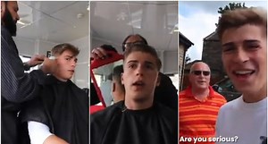 Va al barbero con la peor calificación en su ciudad y el resultado es inesperado.