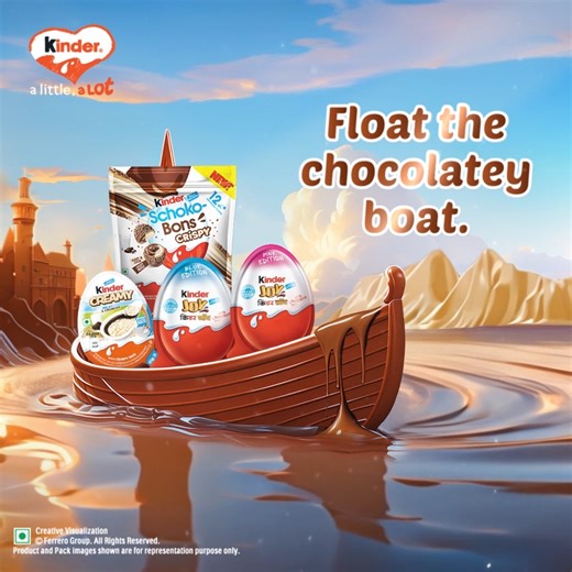 Ahoy sailor! Welcome aboard a boat full of chocolate and imagination. Let the chocolatey voyage begin. #HappyWorldChocolateDay #Kinder #KinderJoy #KinderIndia | Kinder
