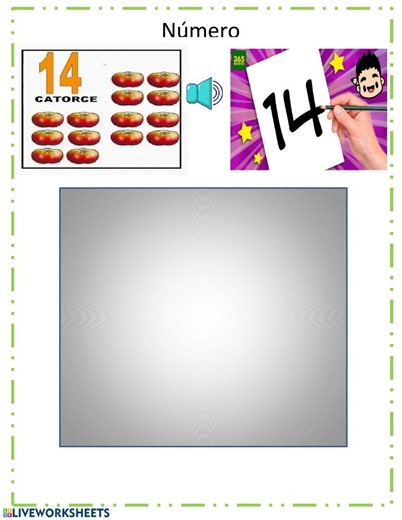 Número 14 worksheet