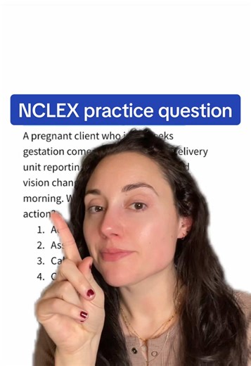 NCLEX Practice Question on Preeclampsia for Nursing Students