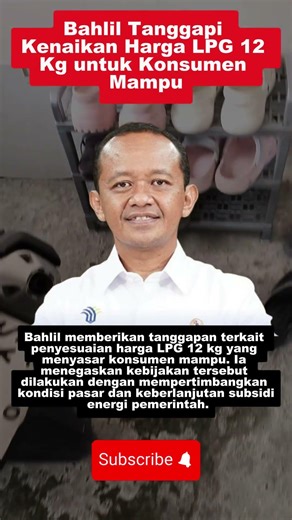 Bahlil tanggapi kenaikan harga!