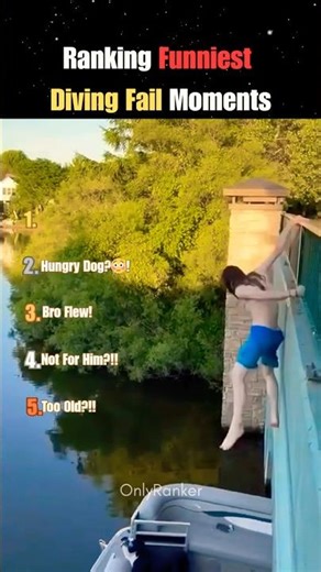 Ranking Funniest Diving Fail Moments 😂 #youtubeshorts #viralclips #comedyclips