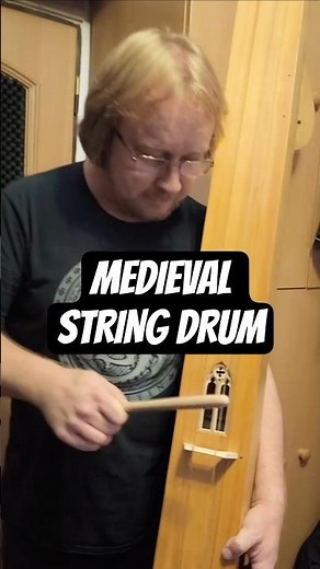 Medieval string drum (chorus) #medievalinstrument