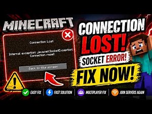 Minecraft Connection Lost Fix 🔥 Internal Exception Java.Net.SocketException (2026)