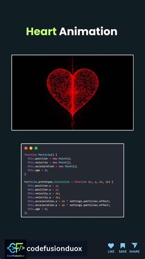 Heart Animation #frontend #backend #coding #html #css #webdesign #programming #python #javascript