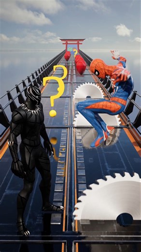 GTA V New Kiss Run Spider-man vs Black Panther Funny Epic Challenge! #gta