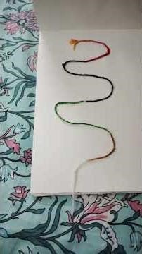 🌈 “Rainbow Thread Painting #rainbow #threads #painting