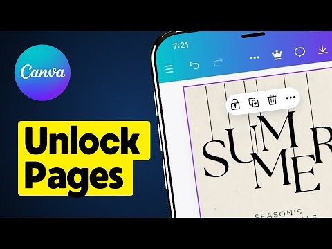 How to Unlock Pages on Canva