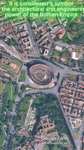 Colosseum from Google Earth – Rome’s Ancient Wonder 🏛️
