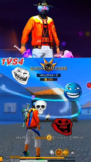 solo vs squad 😱 Rohit VIP game play free fire 🔥#freefirebgid #garenafreefire #totalgaming