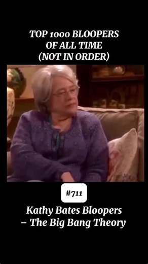 OFFICIAL CAUGHTLIVE ACCOUNT on Instagram: "Kathy Bates bloopers on The Big Bang Theory are especially great because of how perfectly she plays it straight while everything around her falls apart. Her scenes as Amy’s mom are packed with sharp timing and deadpan delivery, which makes it even funnier when a line flub or reaction breaks the room. You can see the rest of the cast struggling to stay composed whenever she leans into a line just a little too hard. What really sells these outtakes is the