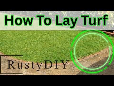 How To Lay Turf In Minuets - Turfing a Lawn