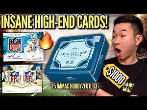 THE LAST HIGH-END IMMAC 🏈 CARDS (INSANE)! 😱🔥 2025 Panini Immaculate Football FOTL Hobby Box Review