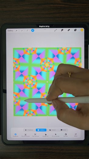 Easy Digital Art | Seamless Pattern in Procreate #procreatetutorials #creative #trending