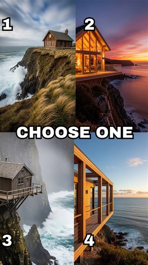 🌊 Coastal Cliff Log Cabins: Which Ocean View Would You Choose? Imagine standing on a cliffside porch with the sound of crashing waves echoing below. A sturdy log cabin overlooking dramatic sea cliffs… or a sleek timber retreat perched high above a rugged coastline. The ocean stretches endlessly in front of you, the wind carries salt through the air, and every sunset feels larger than life. Maybe you’re drawn to a rustic wooden cabin balanced on rocky edges, where nature feels raw and untamed. O