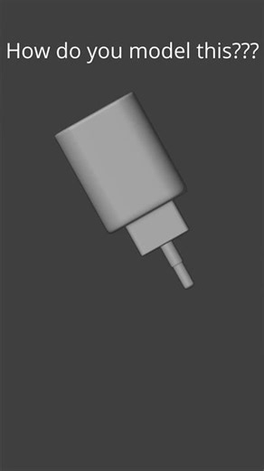 Blender tips and tricks for beginners | PART—66 | HOW TO MODEL AN ADAPTER IN UNDER 1 MINUTE