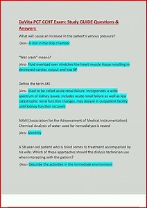 Davita Pct Ccht Exam Study Guide Questions Answers Guaranteeupdate video