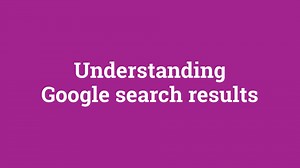 Understanding Google search results