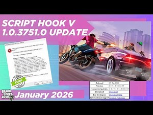 GTA 5 Script Hook V Critical Error FIXED | Latest 3751 Update Download (Jan 28 2026)