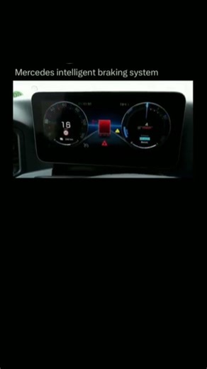 Mercedes intelligent braking system 🤯 #automobile #mercedes