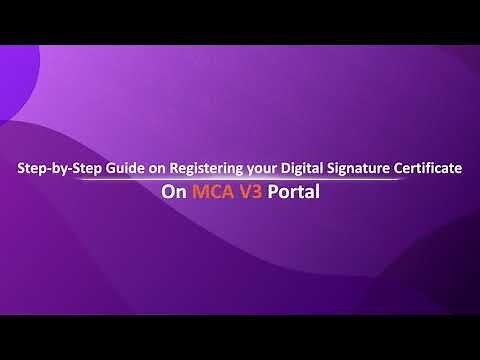 How to Register Your DSC on the MCA V3 Portal | Step-by-Step Guide