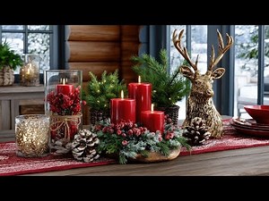 Christmas in Scandinavia 🎅 | Cozy Red & Gold Hygge Home You'll Love