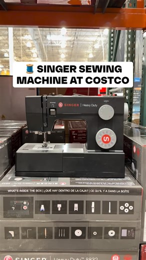 🧵 Singer Heavy Duty 8832 Sewing Machine is a solid Costco find if you want something powerful without feeling intimidating! This model is for thicker fabrics and everyday projects, with 110 stitch applications, a built-in needle threader, and a one-step buttonhole that actually makes setup feel manageable. 👏🏼 I also like that it comes with multiple presser feet so you can switch things up without needing extras, and it feels sturdy enough to handle regular use without fuss. Definitely a pract