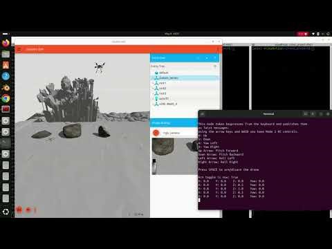 Autonomous Aerial Perception System for Environmental Change Detection in Simulated Terrain