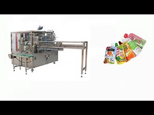 Full automatic Spouted pouch/jelly bag filling capping machine
