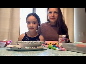 Making hats for a tea party!