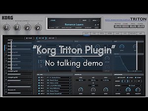 Korg Triton VST Plugin (Korg Collection 6) - No talking demo